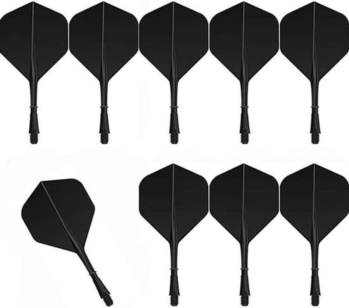 Dartschachten en Flights Set voor Dartpijlen - Accessoires - 2BA Dartschachten en Flights - Set van 9 stuks