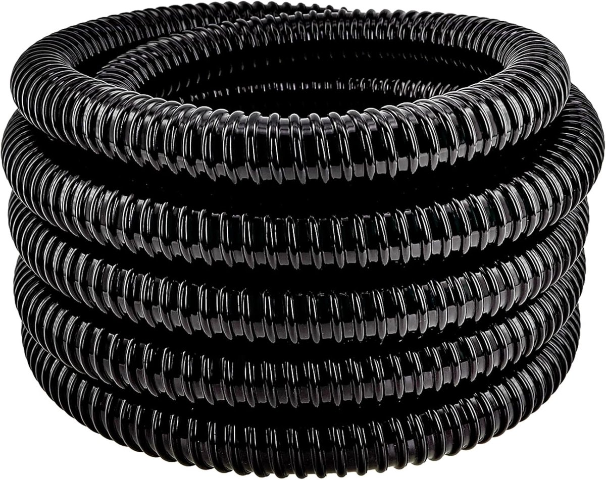 SnelShoppen - 1 Inch Spirale PVC Zuigslang voor Vijvers, Waterpartijen, Tuinvijvers, Watervallen en Filters - Ø 32mm x 6.2m - Eenvoudige Installatie