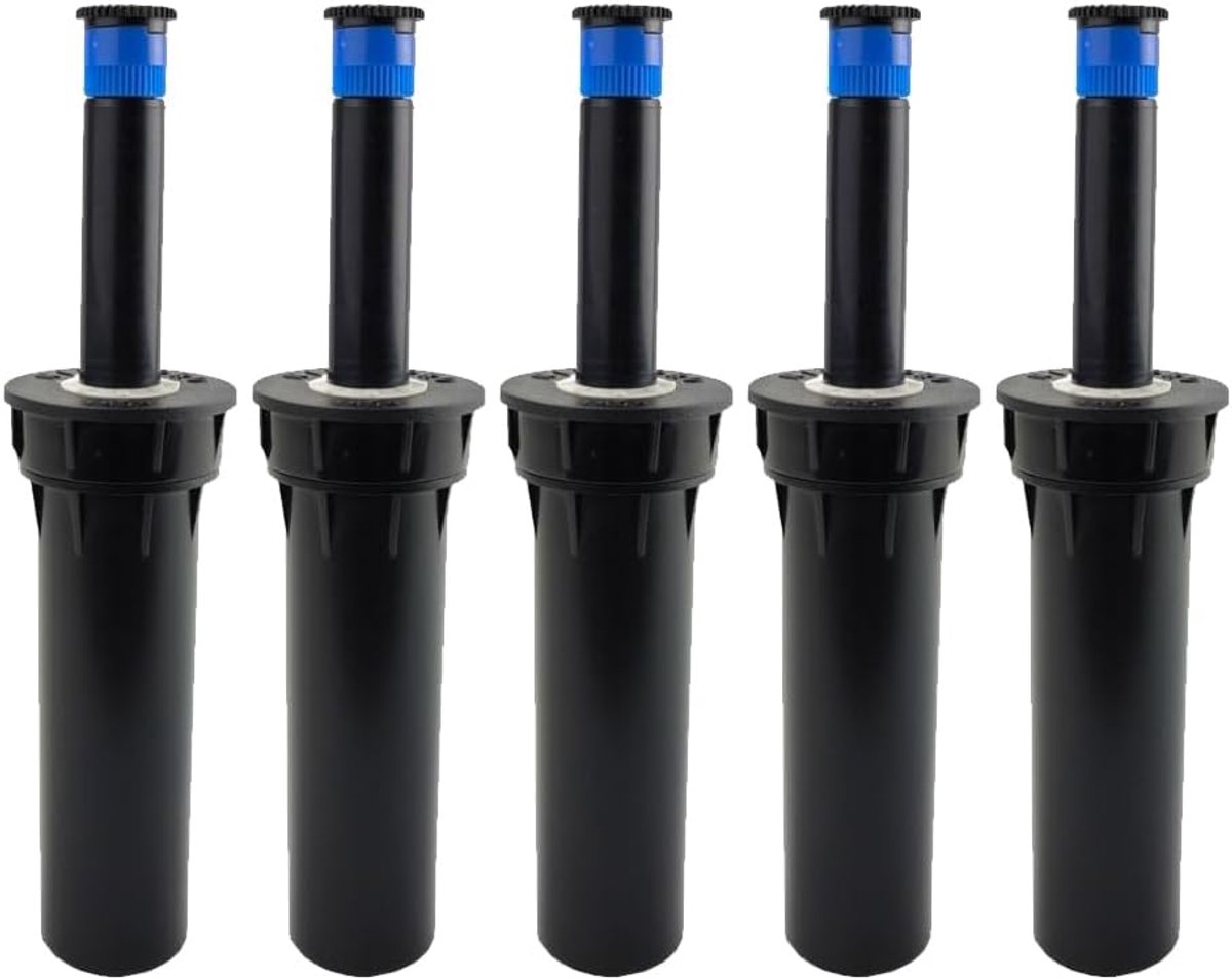 SnelShoppen - Irrigatieverdeler 5 stuks met RP-N15-mondstuk, ½ inch aansluiting, verstelbaar tot 4,7 m, compatibel met elke merk sproeier, ideaal voor
