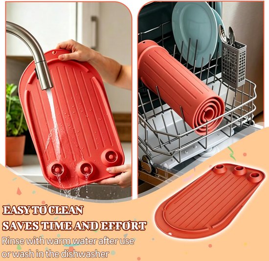 Mixer Slider Mat voor Keukenmachines - 3 Opslagruimtes voor Accessoires, Schuifmat voor 5 Liter Standmixers en Keukenmachines — afbeelding 5