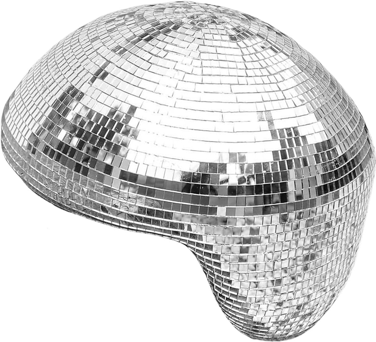 SnelShoppen - Disco Bal voor Kinderen, Spiegel Disco Bal Decoratie, Kleine Disco Bal (Zilver) van Foam met Spiegelglas, Perfect voor Feesten, Tuin en