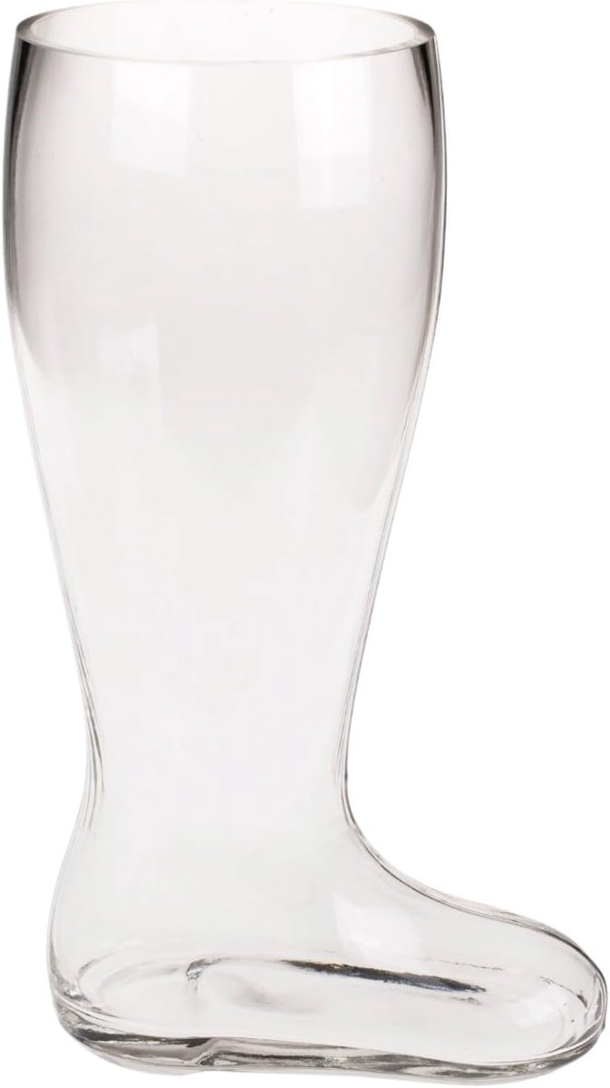 SnelShoppen - XXL Bierglas Schoenen 2 Liter - Transparant Glas, 32.5 cm Hoog, Perfect voor Feesten, Tuin, Camping en Bierliefhebbers