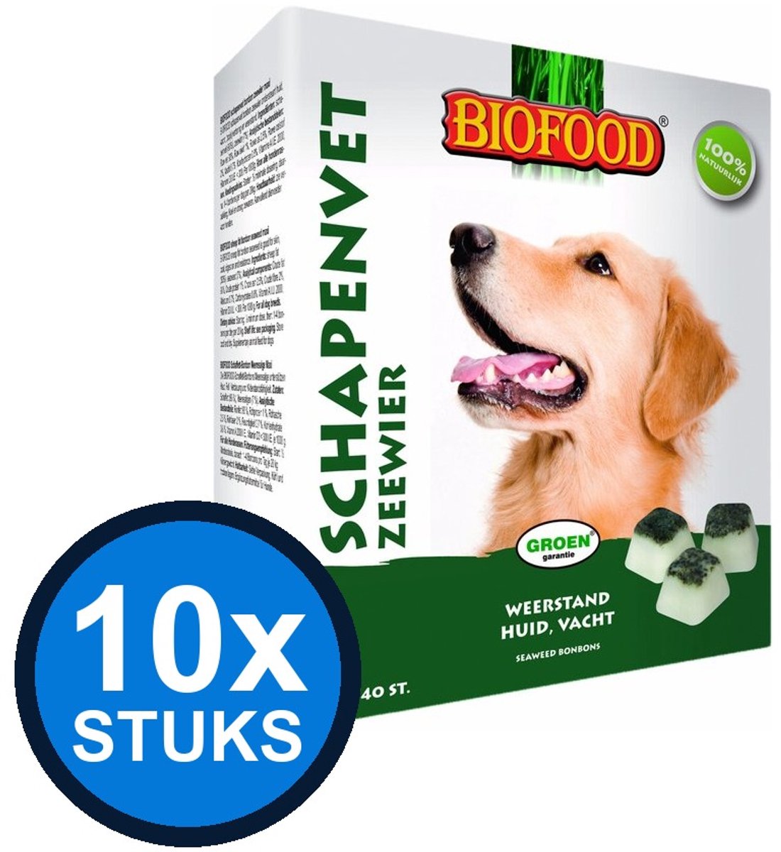 10x Biofood - Schapenvet zeewier maxi 40st