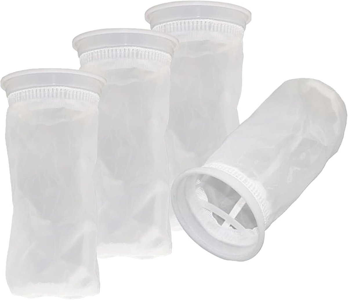 SnelShoppen - IBC Vervangfilters Set van 4 - Nylon IBC Tankfilter voor Regenwater - Effectieve Filtratie voor Regenwatertank - 105mm Diameter - 250mm