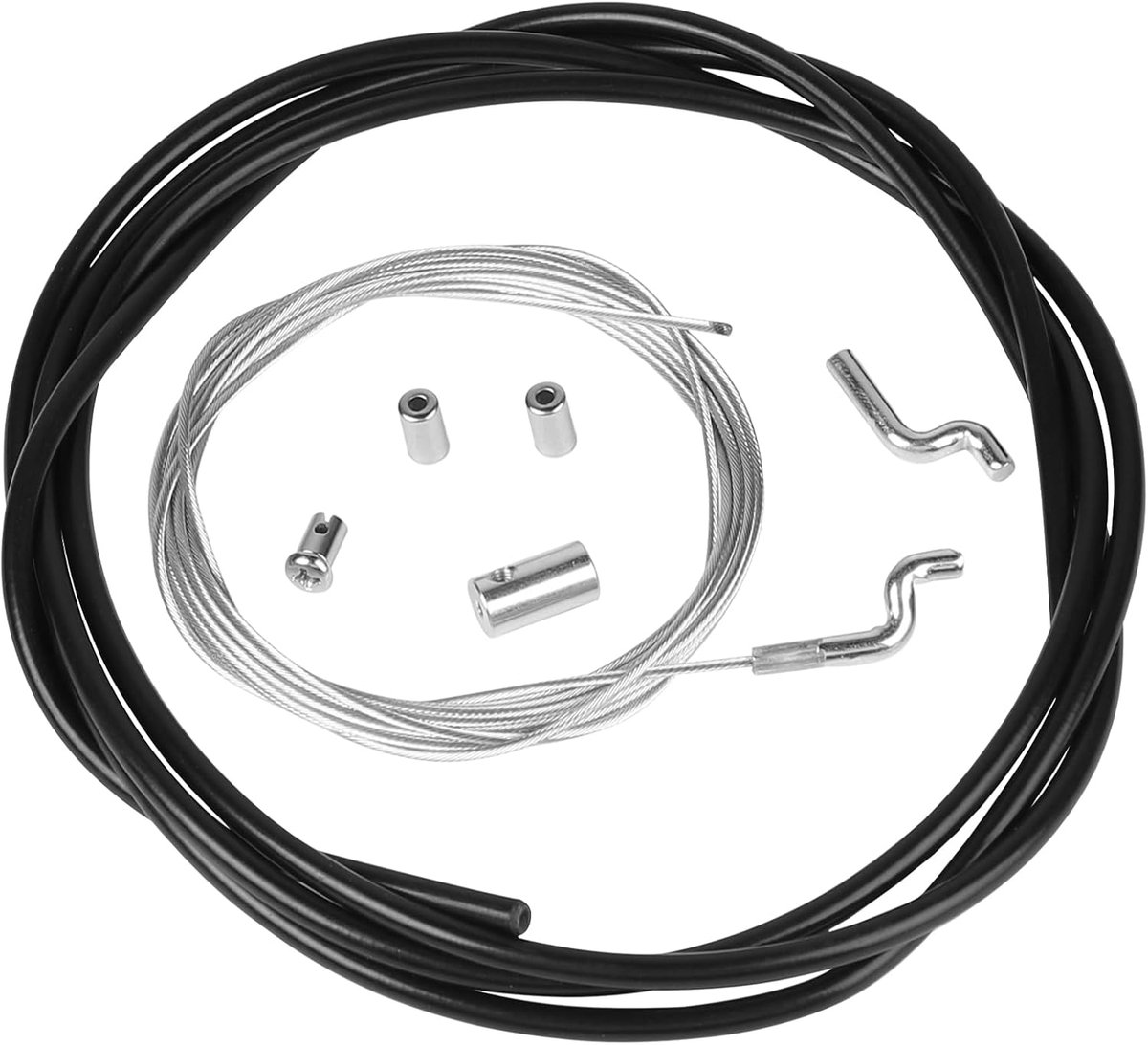 SnelShoppen - DBREAKS Gas Kabel Reparatie Kit 1.5 mm Dikte met Z Eindstuk 2.5 m Throttle Kabel voor Grasmaaiers Motorrem Universele Bowden Kabel