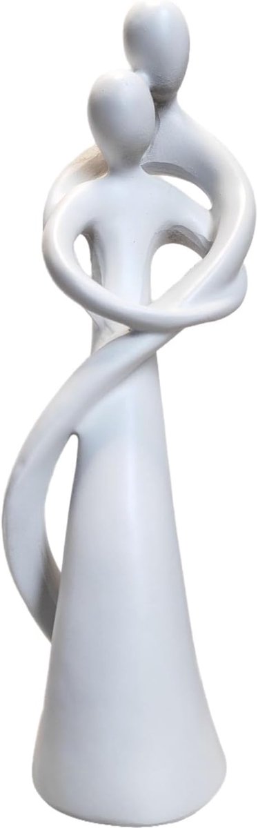SnelShoppen - Statue Lovers Decoratieve Beelden - Abstracte Polyresin Sculptuur voor Woonkamer, Kantoor, Cadeau Ideeën, Handgeverfd, Duurzaam en Uniek