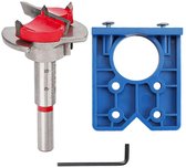 SnelShoppen - 35mm Hinge Drill, Verborgen Kast Scharnier Boor Gids, Precisie Boor Gereedschap voor Deuren, Ramen en Houten Meubels