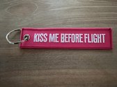 Porte-clés KISS ME BEFORE FLIGHT