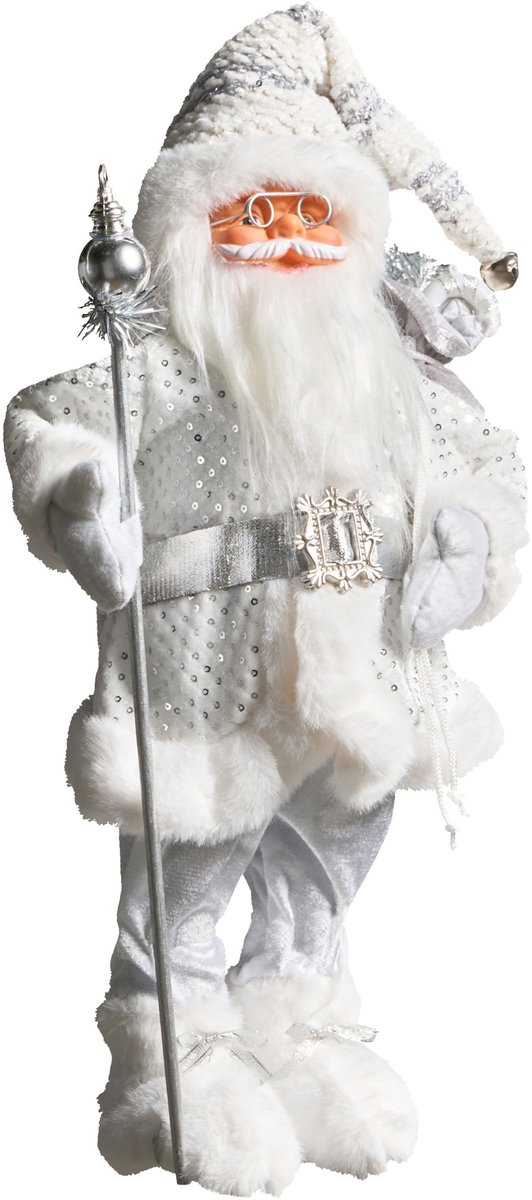 NELAUG - Kerstdecoratie - Zilver - Polyester