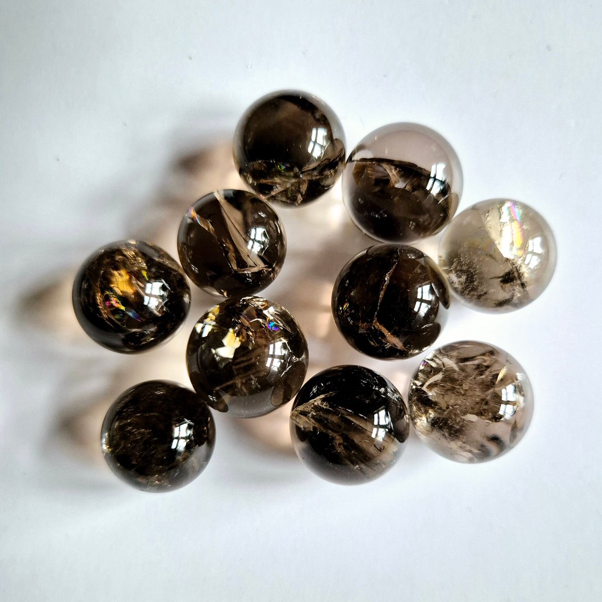 Rainbow Smokey Quartz Crystal Sphere A+ Quality – 1.5-2cm