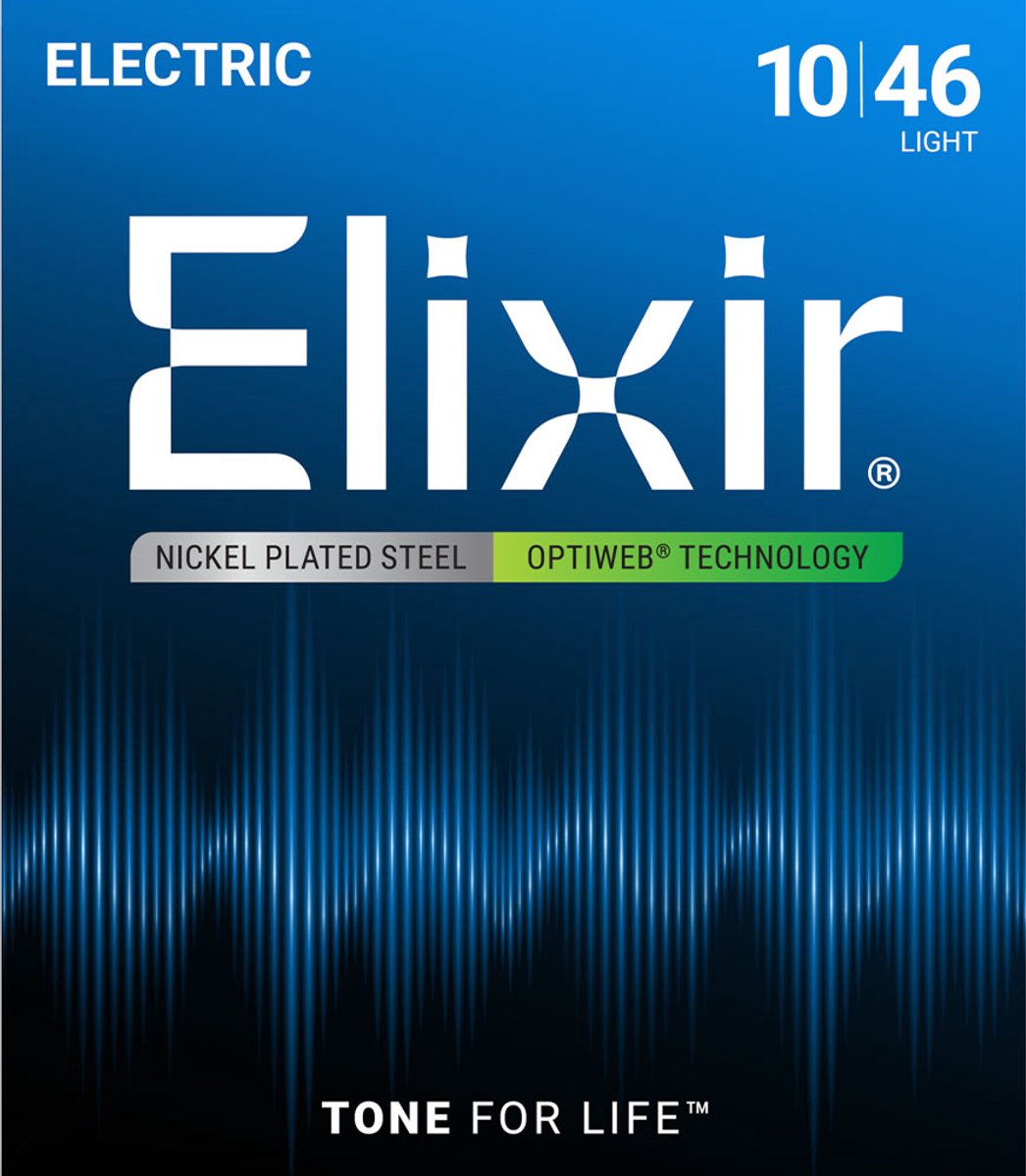 Elixir 19052 Optiweb Gitaarsnaren 10-46 voor Electrische Gitaar