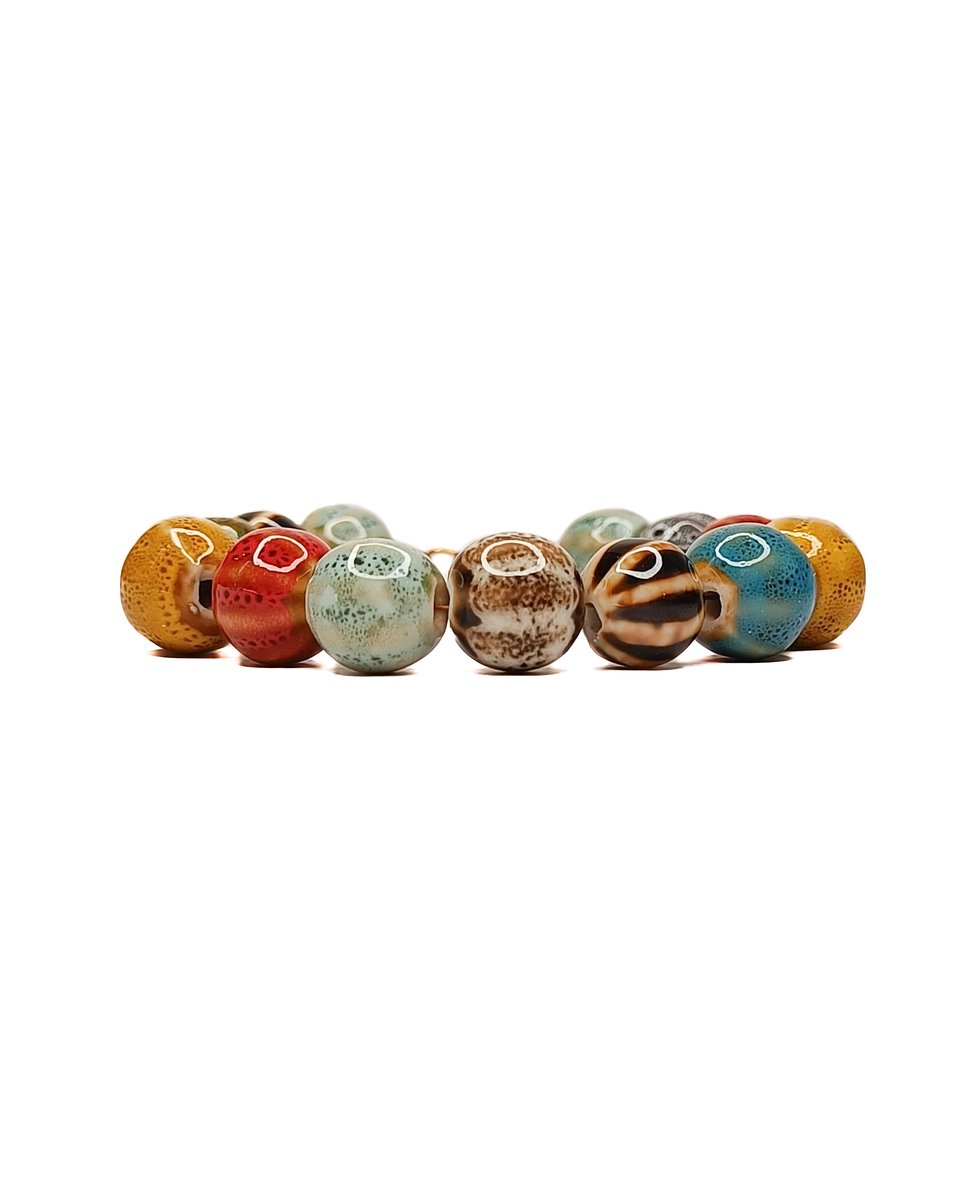 Ava & Imber | Circus Armband | Kleurrijke Keramieken Damesarmband | Armband van Keramiek in Cadeaudoosje voor Vrouwen