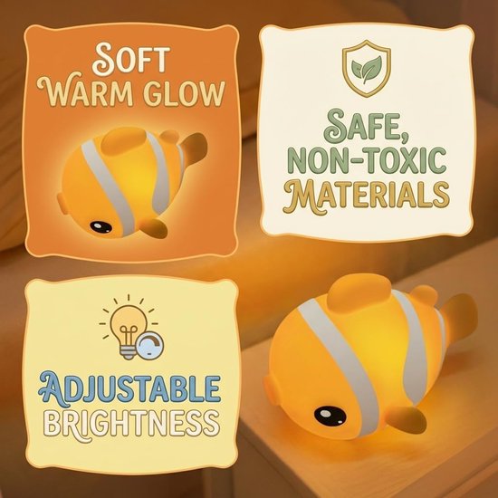 SnelShoppen - Clown Lichten, Schattige Nachtlampen voor Kinderen, Babyverlichting, Decoratieve Lampen voor Jongens en Meisjes, Ideaal voor Slaapkamer — afbeelding 3