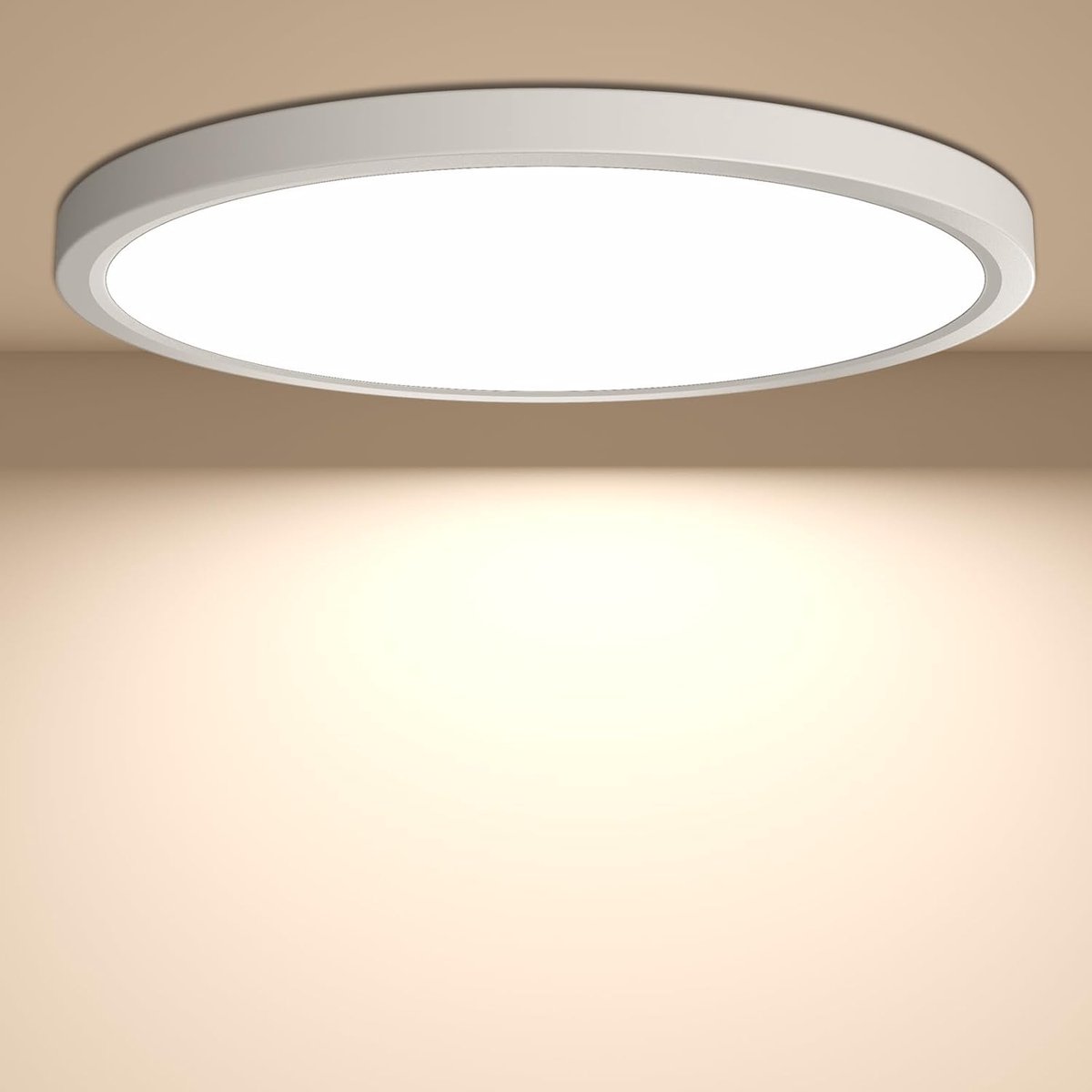 SnelShoppen - YiLaie LED Plafondlamp 24W, 4000K, 2640LM, Waterdicht IP44, Moderne Verlichting voor Badkamer, Keuken, Slaapkamer, Hal, Ø30 cm
