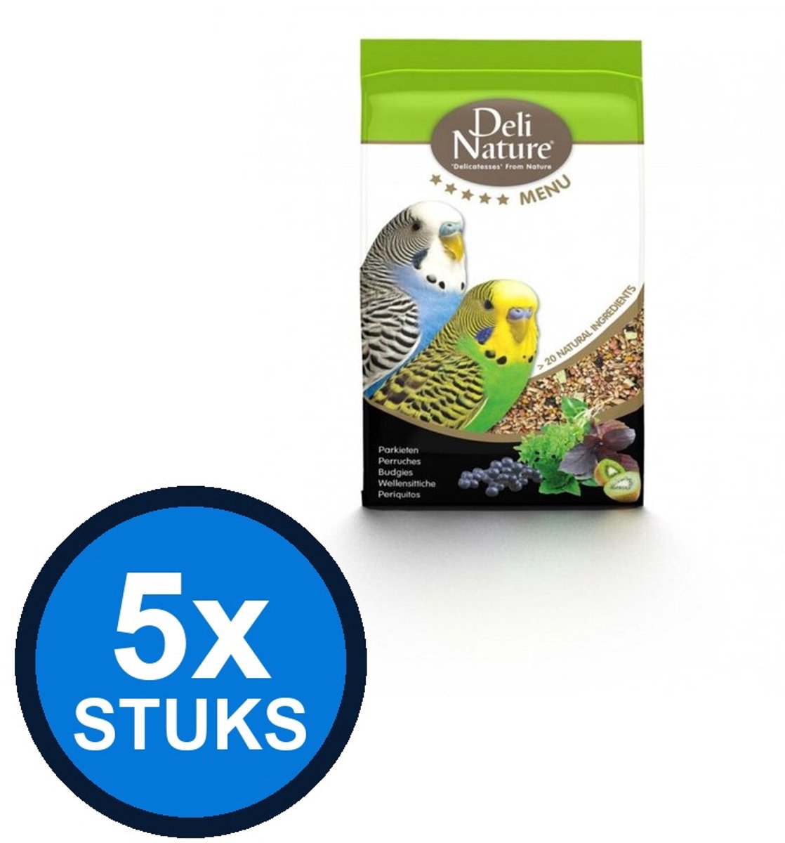 5x Deli Nature - Birdelicious parkieten 800gr