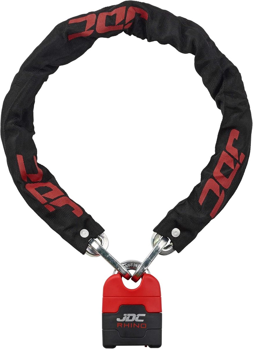 SnelShoppen - Zware Kettingslot Motorfiets 10mm x 1m - Roestvrij Staal - Beveiliging voor Fietsen en Motoren - Inclusief 2 Sleutels en Grondanker