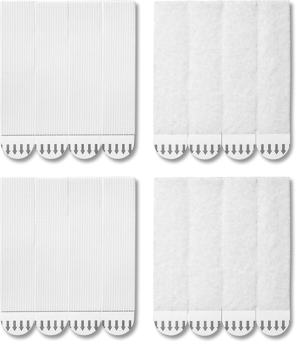 SnelShoppen - 32 Paar XL Photo Hanging Strips Heavy Duty, Verwijderbare Lijmstrips voor Foto's, 7kg Draagkracht, Ideaal voor Decoraties en Kaderhangen