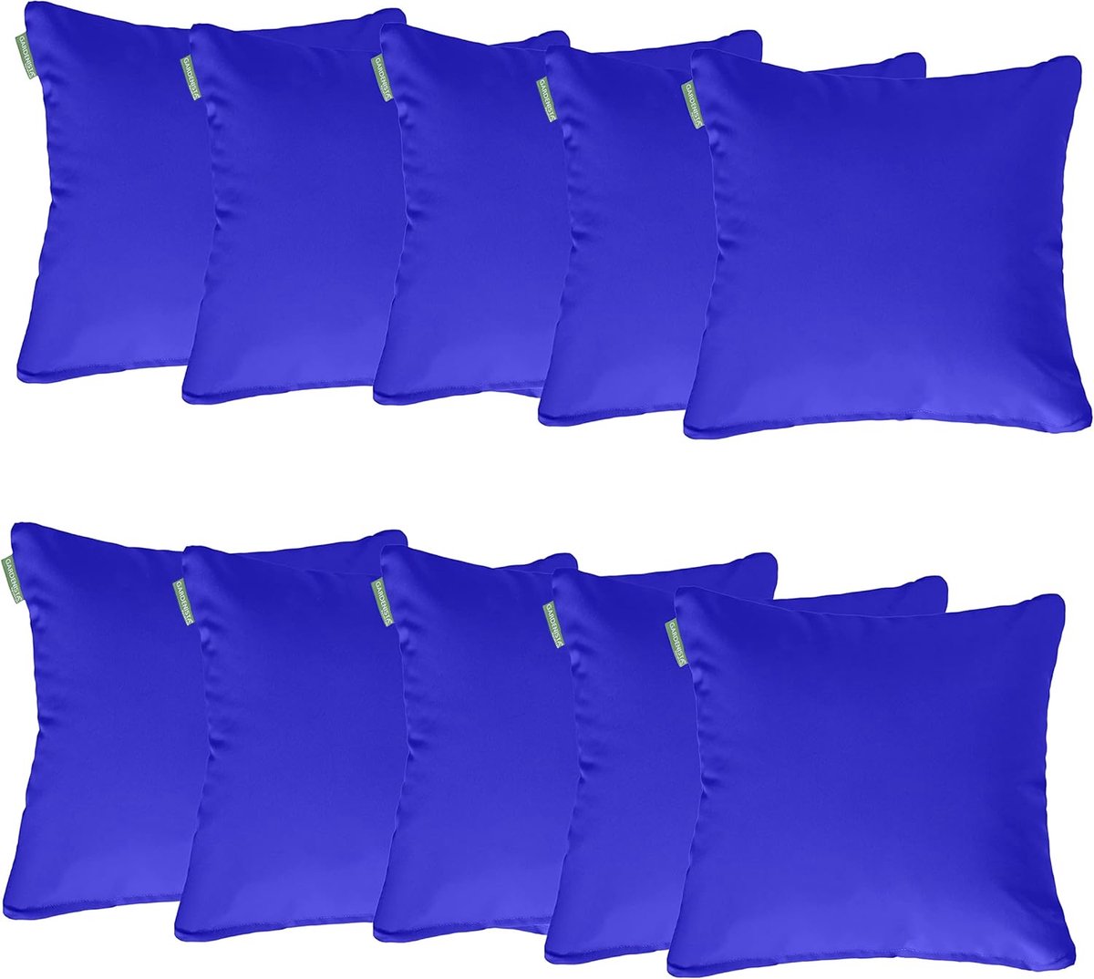 SnelShoppen - Tuinkussens Waterdicht 45x45cm - Decoratieve Kussens voor Tuinmeubilair - 10 Pack Blauw - Ideaal voor Rattan Stoelen, Buitengebruik, Fee