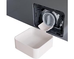 Lekbak wasmachine - Wateropvangbak voor Restwater - Opvangbak - afvoerbak - wateropvangbak voor kelder, woning, camper - wit - 12 x 12 cm