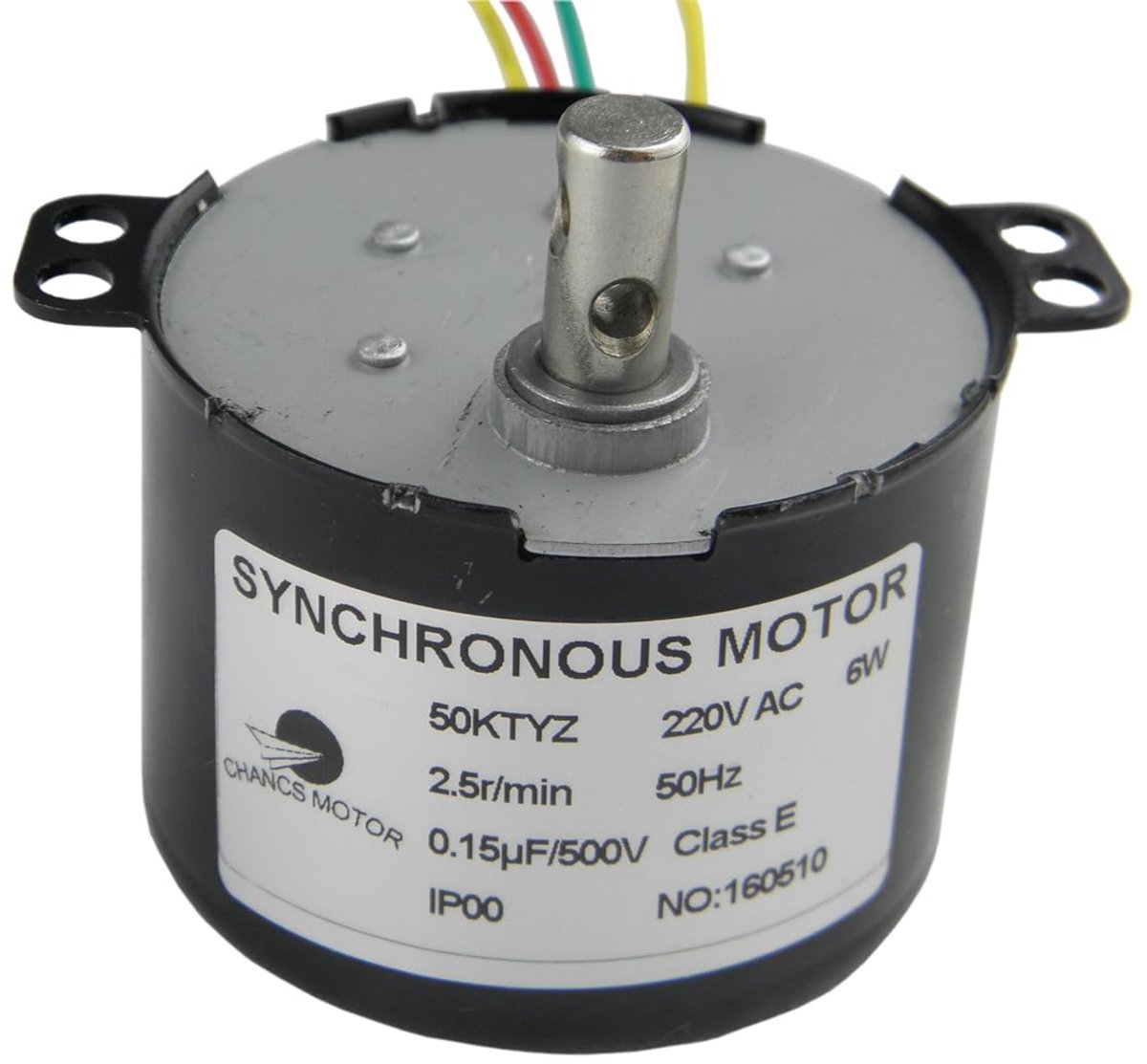 SnelShoppen - Synchronous Motor 220V AC 2.5RPM Hoge Koppel Motor 6W 50KTYZ Duurzaam en Stil voor Diverse Toepassingen