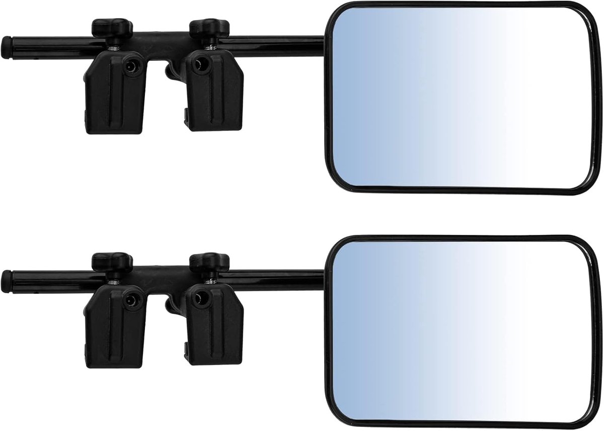 SnelShoppen - Universele Trailer Spiegel - Verstelbare Extensie Spiegel voor Caravan, Aanhangwagen, SUV, Motorhome, Buitenspiegel met Clip - Veilig en