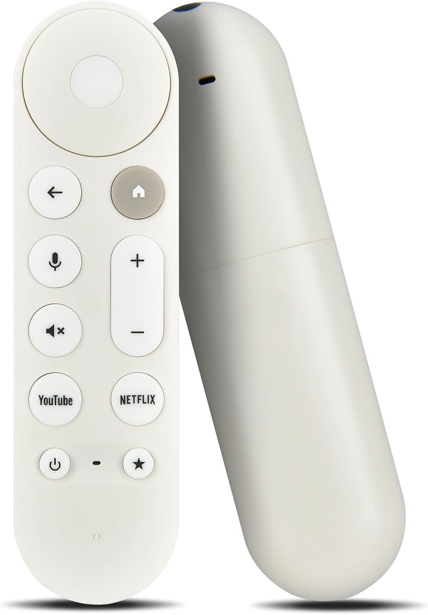 SnelShoppen - GRS6B Universele Stemvervangen Afstandsbediening voor Google TV Streamer 4K - Ergonomisch, Infrared 3.0 Technologie, Geschikt voor Direc