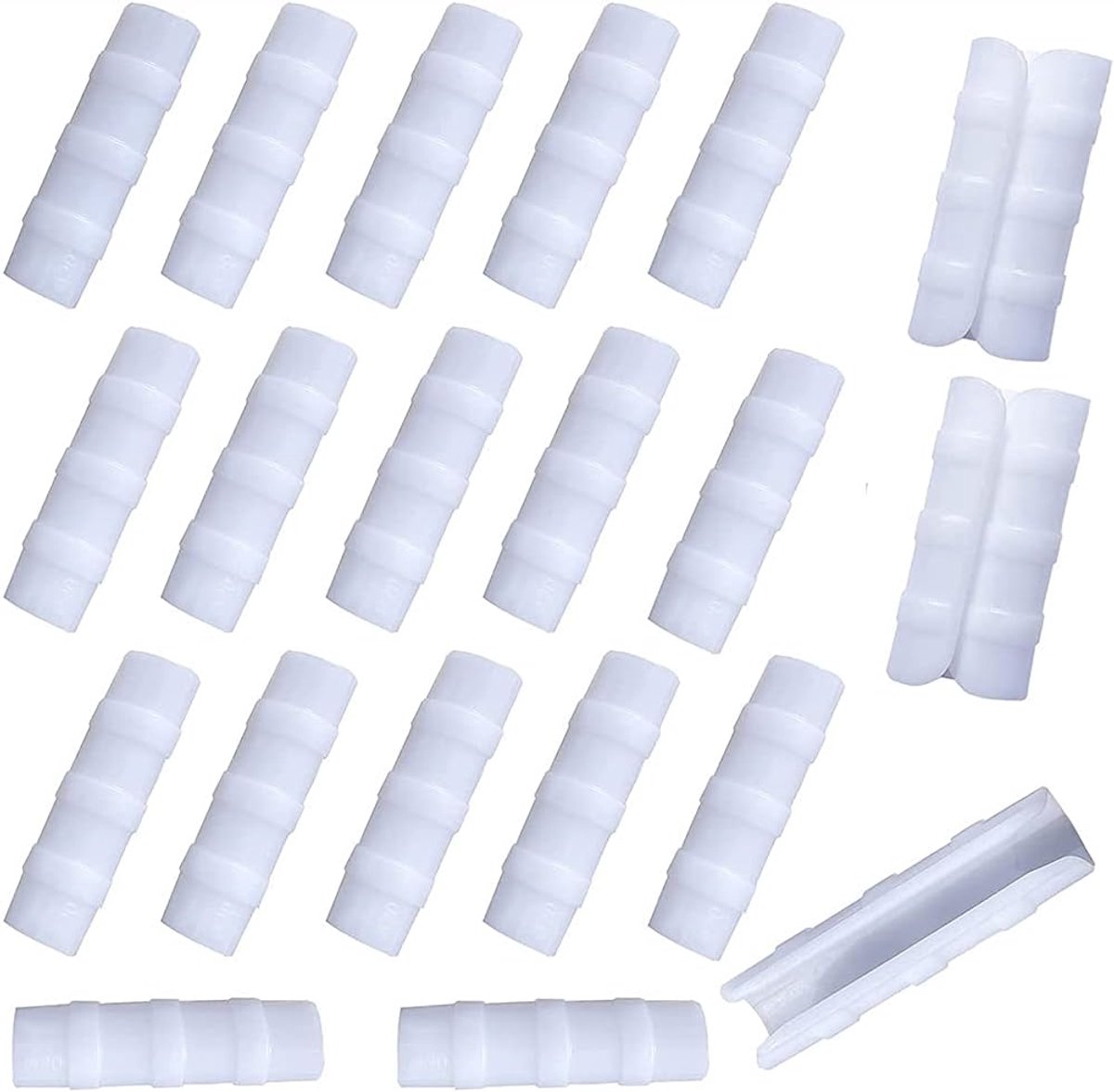 SnelShoppen - 20Pcs Tuinclipset voor Kassen - Groene Klemmen voor Buizen, Doek en Net - Sterke Bevestiging zonder Puncties - Hoog Temperatuur- en Koub