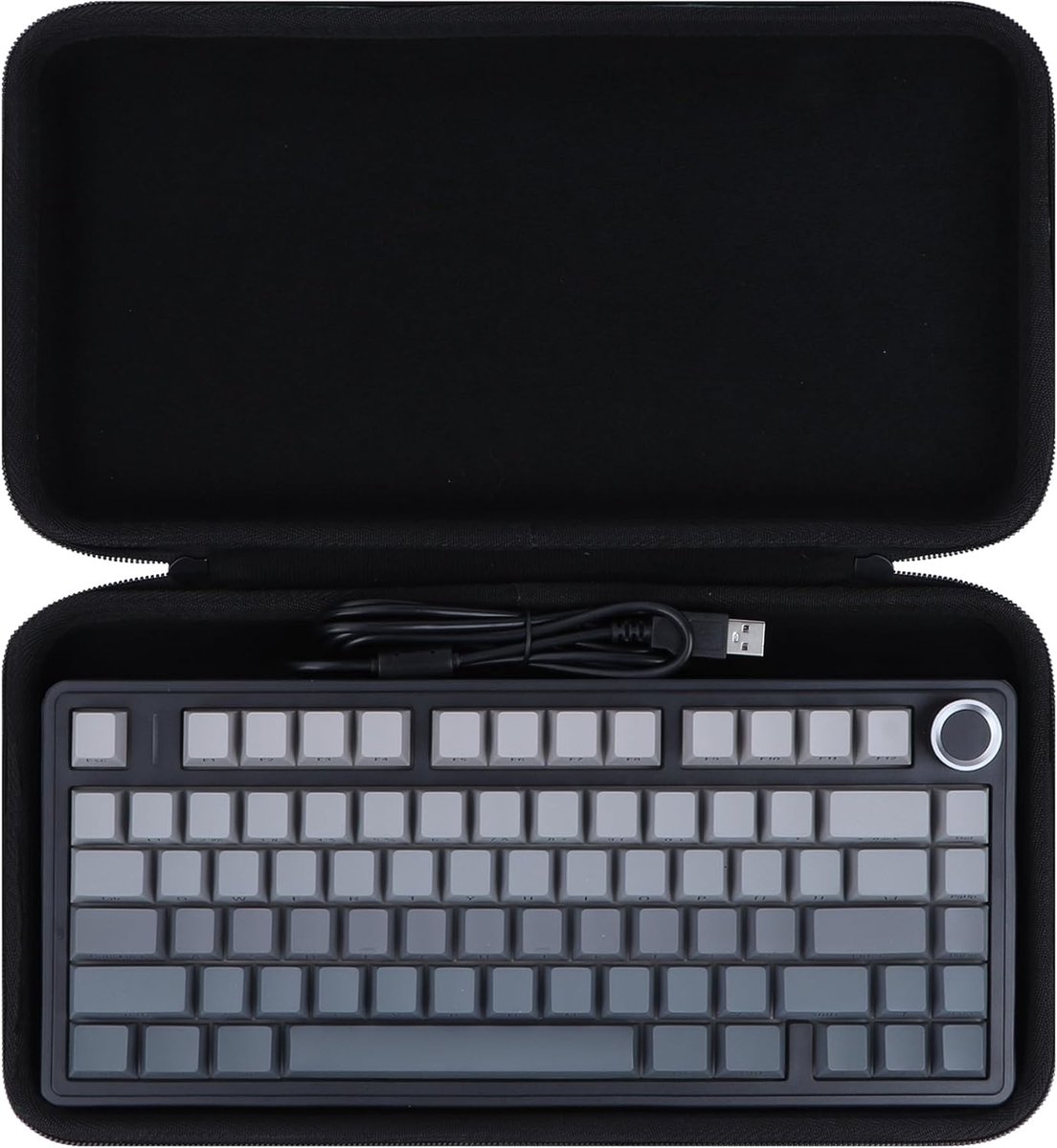 SnelShoppen - Hard Protective Case voor Mechanisch Gaming Toetsenbord - Geschikt voor F75, F75 Pro, F75 MAX, Zwart, Stevig en Duurzaam