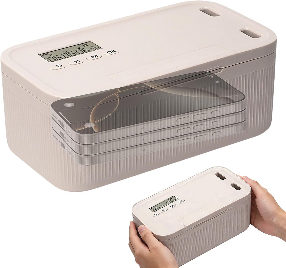 SnelShoppen - Safe Timed Lock Box voor Mobiele Telefoon, Video Games en Snacks - Tijdslot van 0-30 Dagen voor Gewoontevorming en Concentratie - Twee M