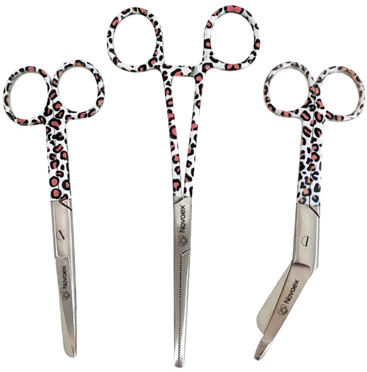 SnelShoppen - Nurse Scissors Set 'Pink Panther' - Medische Scharen - Hecht- en Bandagescharen - Zorgscharen Set - First Aid Scissors - Verpleegkundige