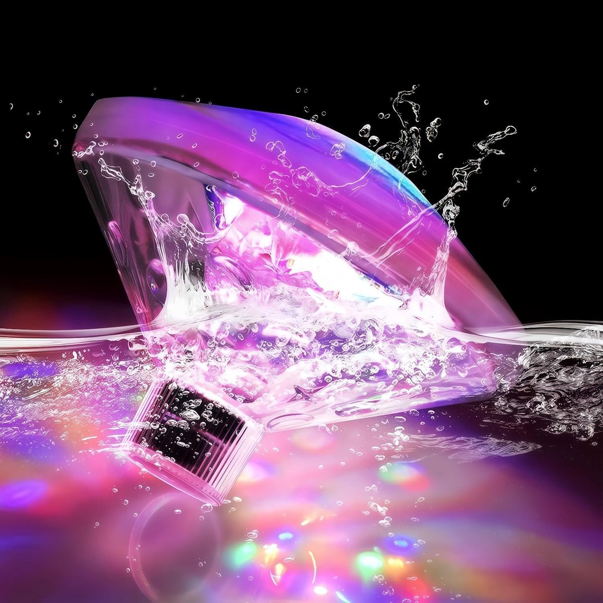 SnelShoppen - Led Badverlichting voor Hot Tub - 7 Kleuren Disco Drijvende Lamp - Waterdichte Onderwaterlamp voor Bad, Zwembad, Feest en Tuin