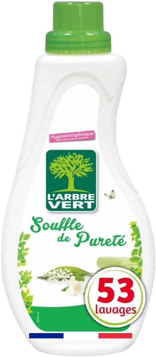 SnelShoppen - Concentrate Wasverzachter 800 ml - Lily & Jasmijn Geur - Dyes Vrij, Isothiazolinone Vrij, 100% Recyclebaar - Dierproefvrij - Hoogwaardig