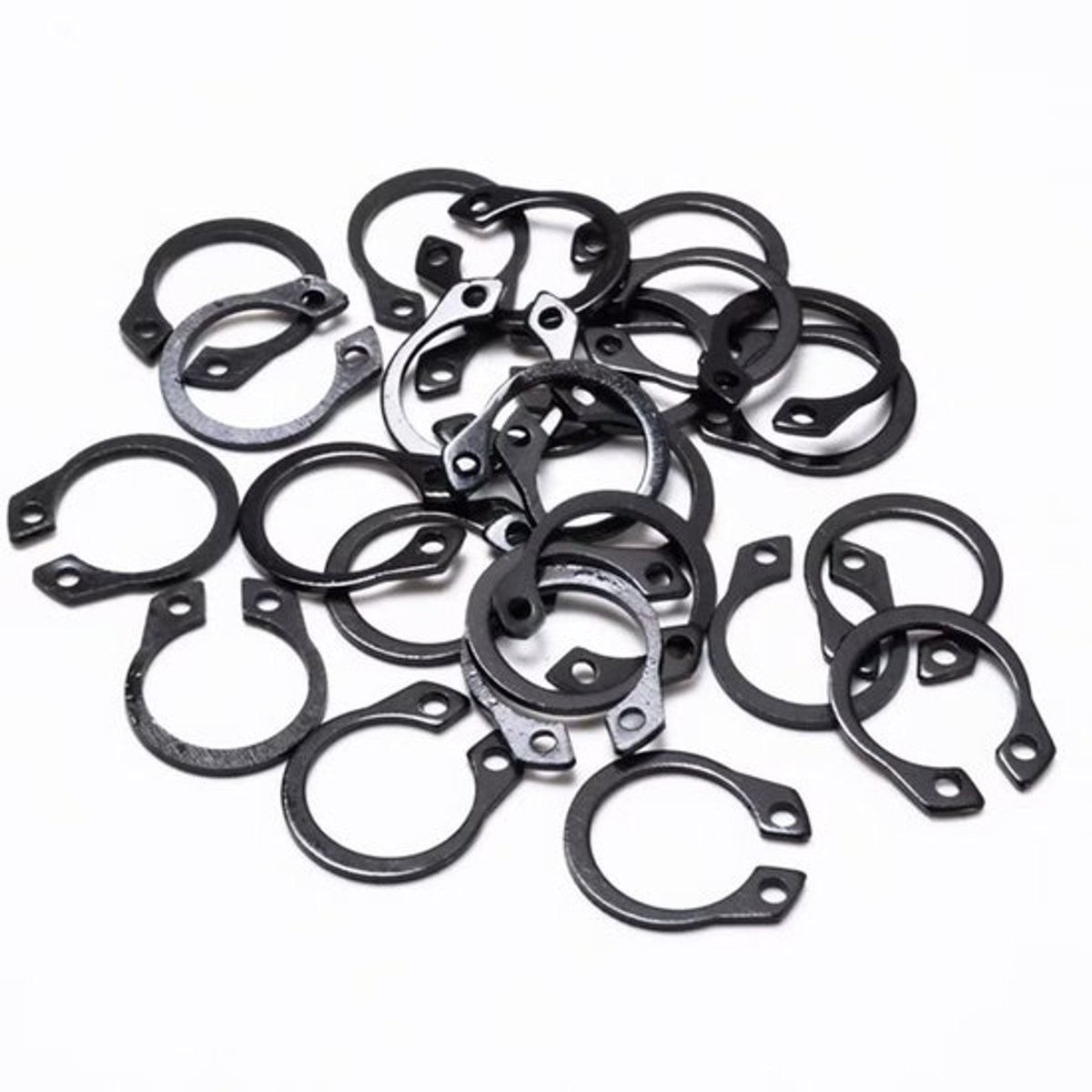 Circlip Externe Borgring 5mm - Borgringen Assortiment - Bevestigingsmiddel - 200 Stuks - Mangaan Staal - C-clips