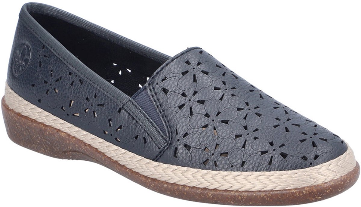 Rieker instapper loafer 47666-14 blauw maat 42
