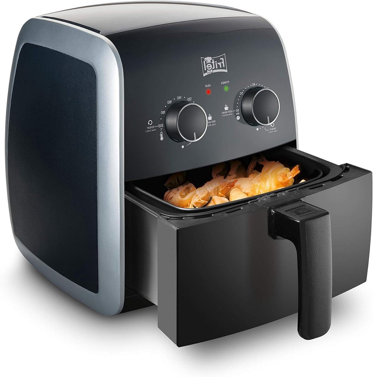 Hetelucht Frituurpan - Crispy Snacks - Gezond Bakken - Instelbare Temperatuur - 3.2 Liter - Groen