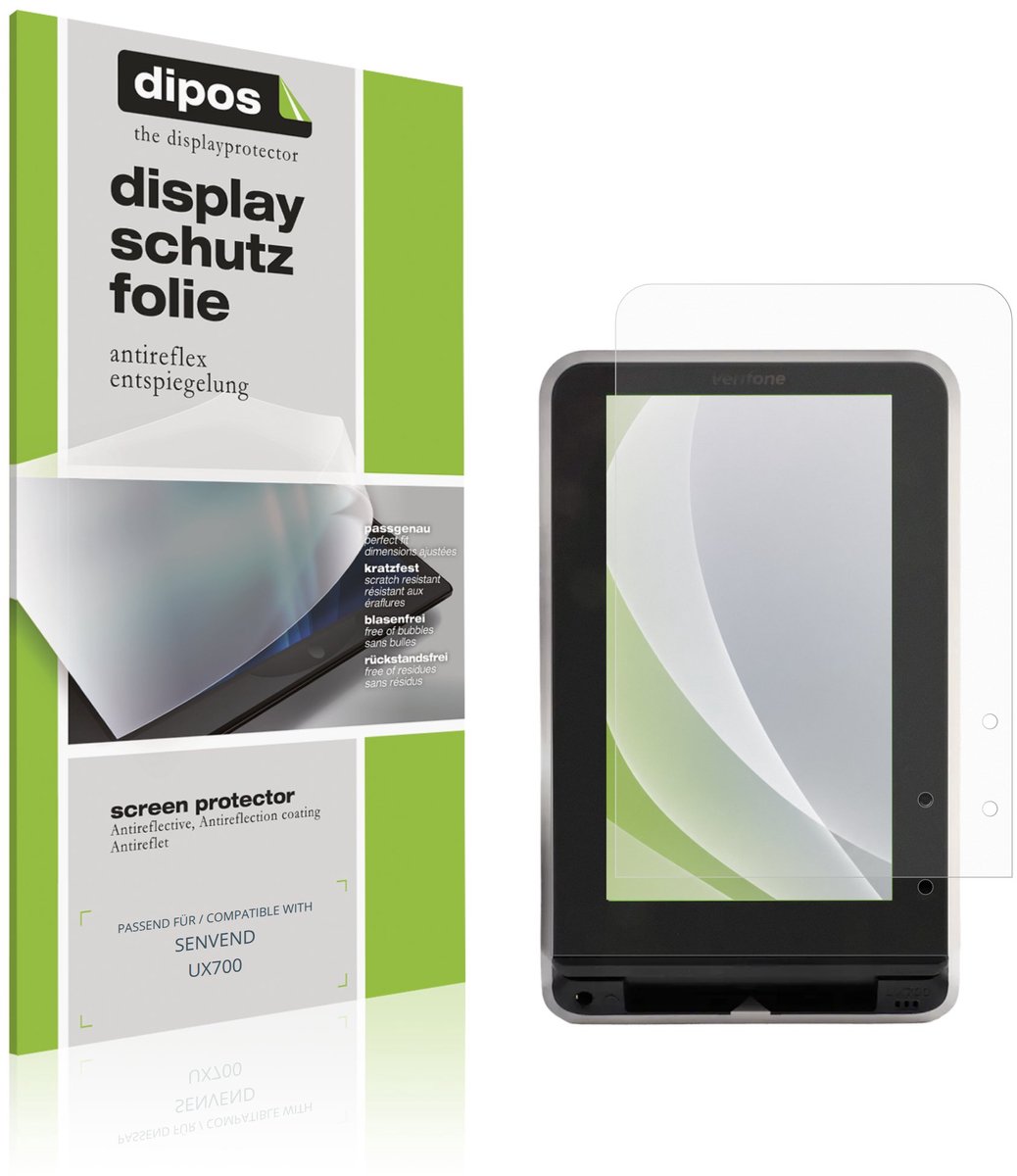 dipos – 4x Matte Beschermfolie geschikt voor SENVEND UX700 | Krasbestendige & antireflecterende Screenprotector Ultra-Thin