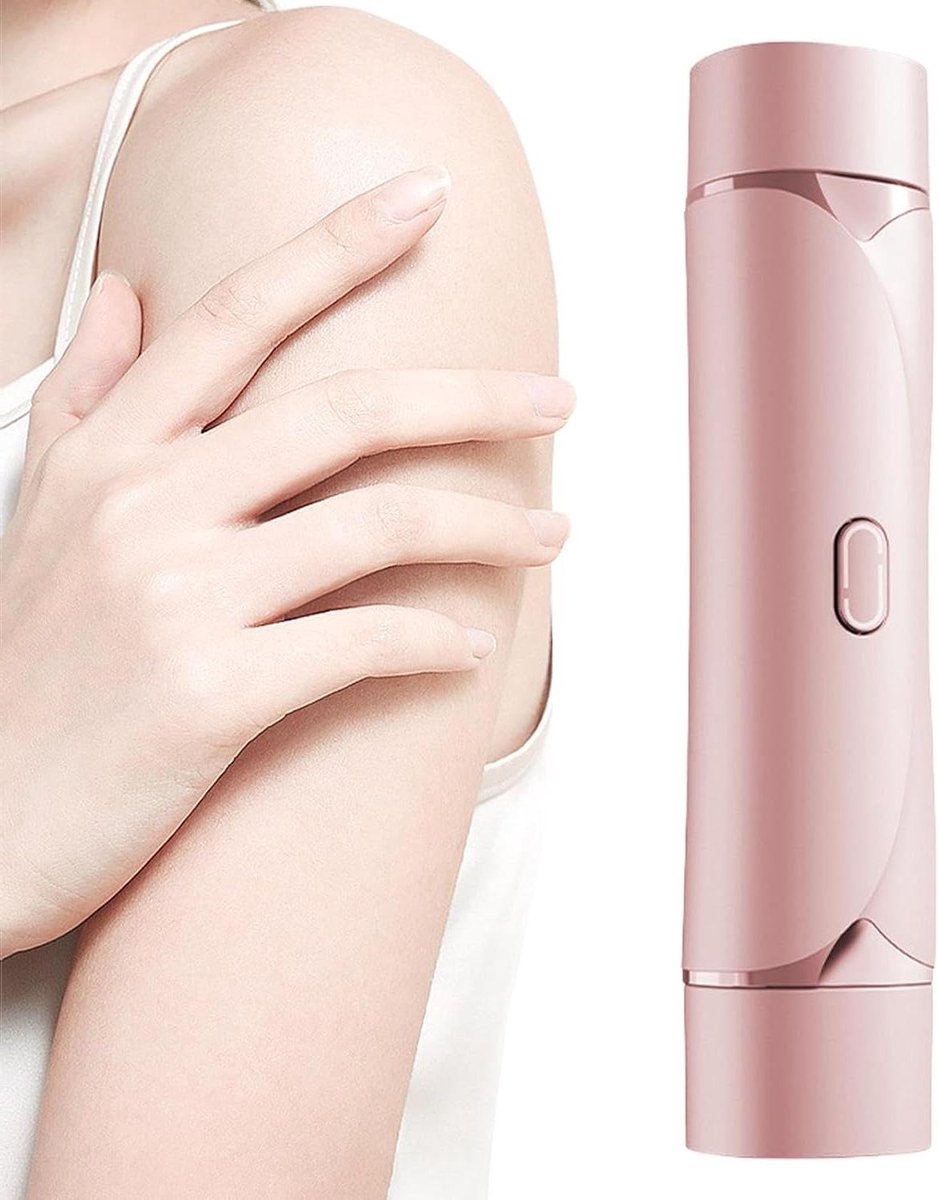 Elektrische Bikini Trimmer - Lichaamshaar Shaver - Gladde Huid - Dubbele Scheerkoppen - 18 cm Lengte - Wit