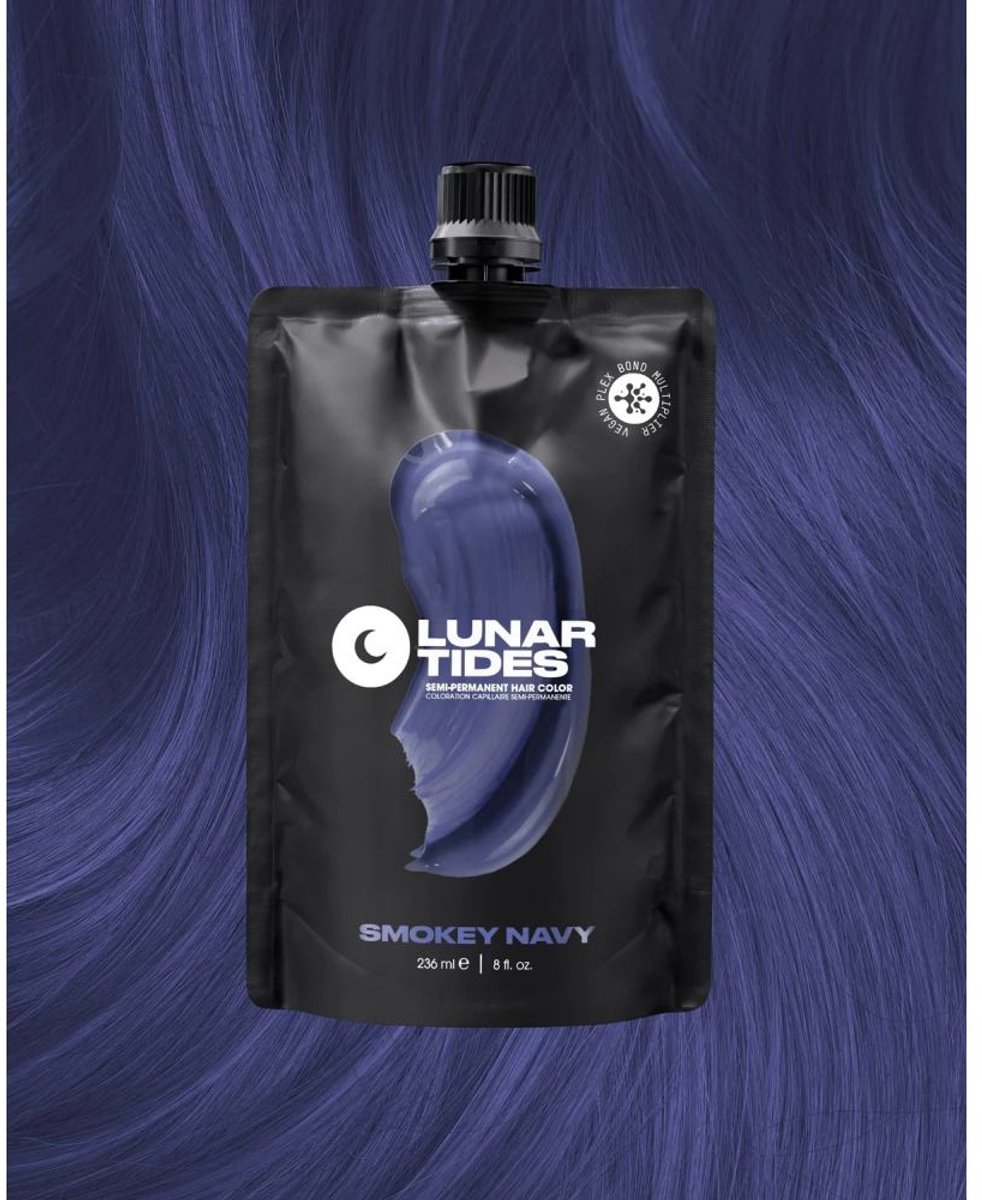 Lunar Tides - Smokey Navy Semi permanente haarverf - 8 oz / 236 ml - One Size - Blauw