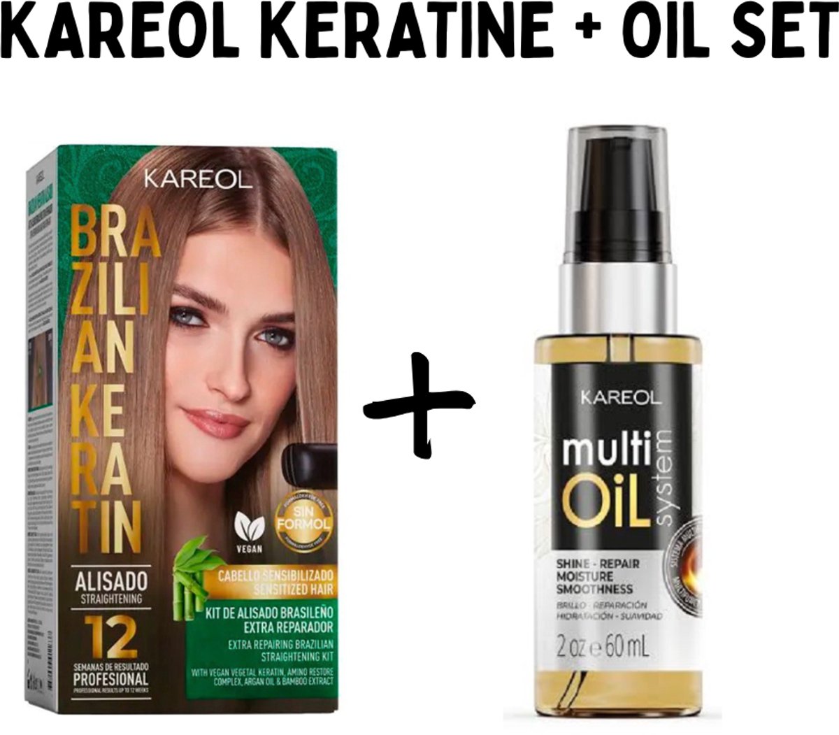 KAREOL DUO SET - Repairing Keratin Treatment 150ml + Multi Oil 60ml
