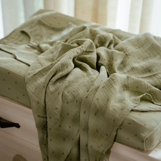 Swaddle - Groen - 120 cm - Essentials — afbeelding 4
