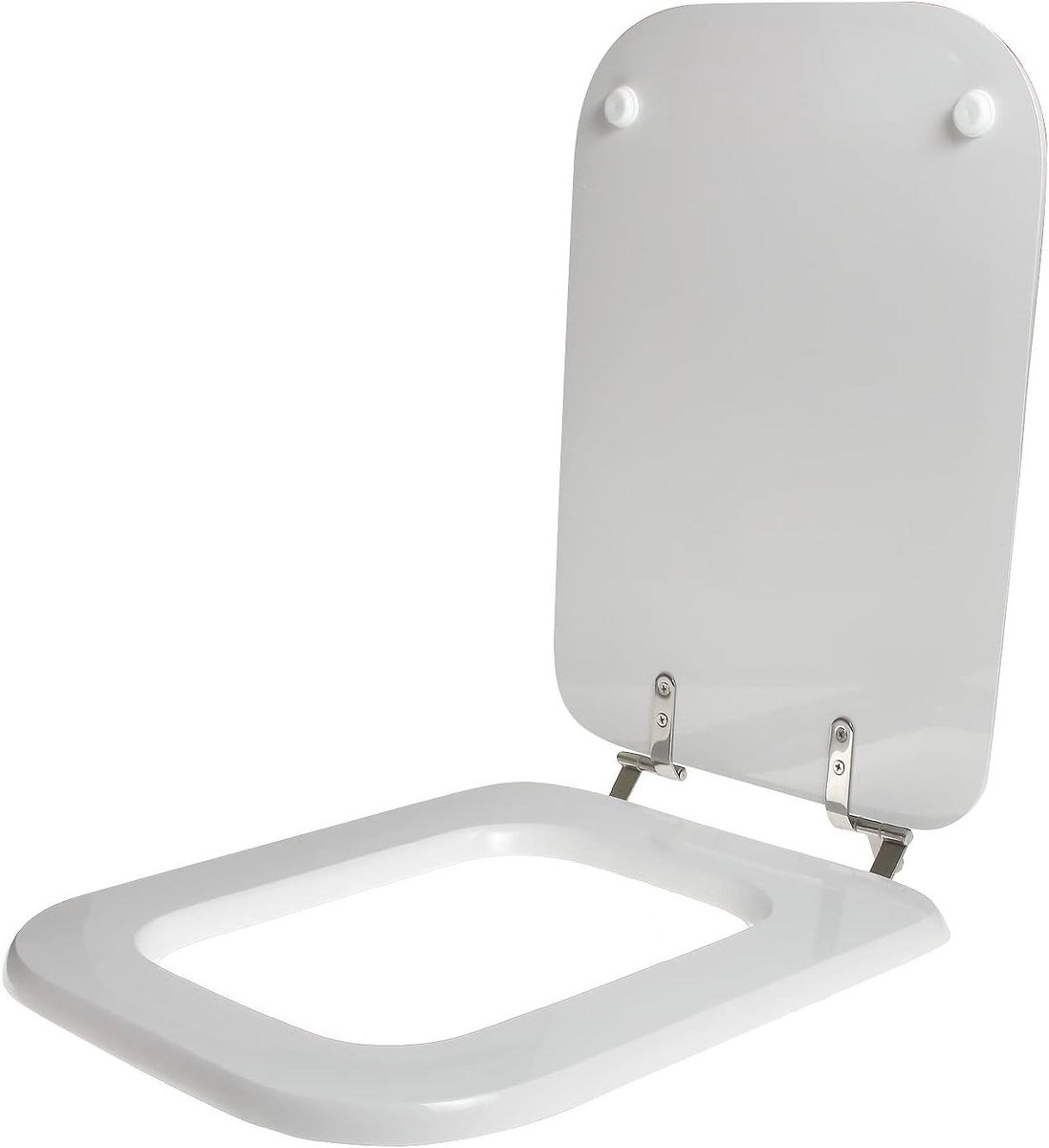 Toiletbril - WC bril - Badkamer vernieuwen - Duurzaam polyester - 420 x 338 mm - Wit