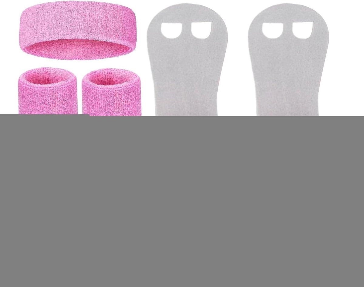 Kinder Turnhandschoenen - Polsbanden Bescherming - Fitness Kracht Training - Ademende Stof - 2 Stuks - Roze
