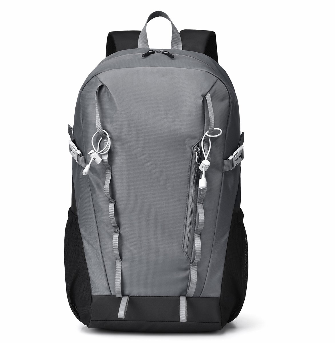 Rugzak - 30L Wandelrugzak - Dagrugzak - Compartiment voor 15,6 Inch Laptop - Gewatteerde Schouderbanden - Grijs