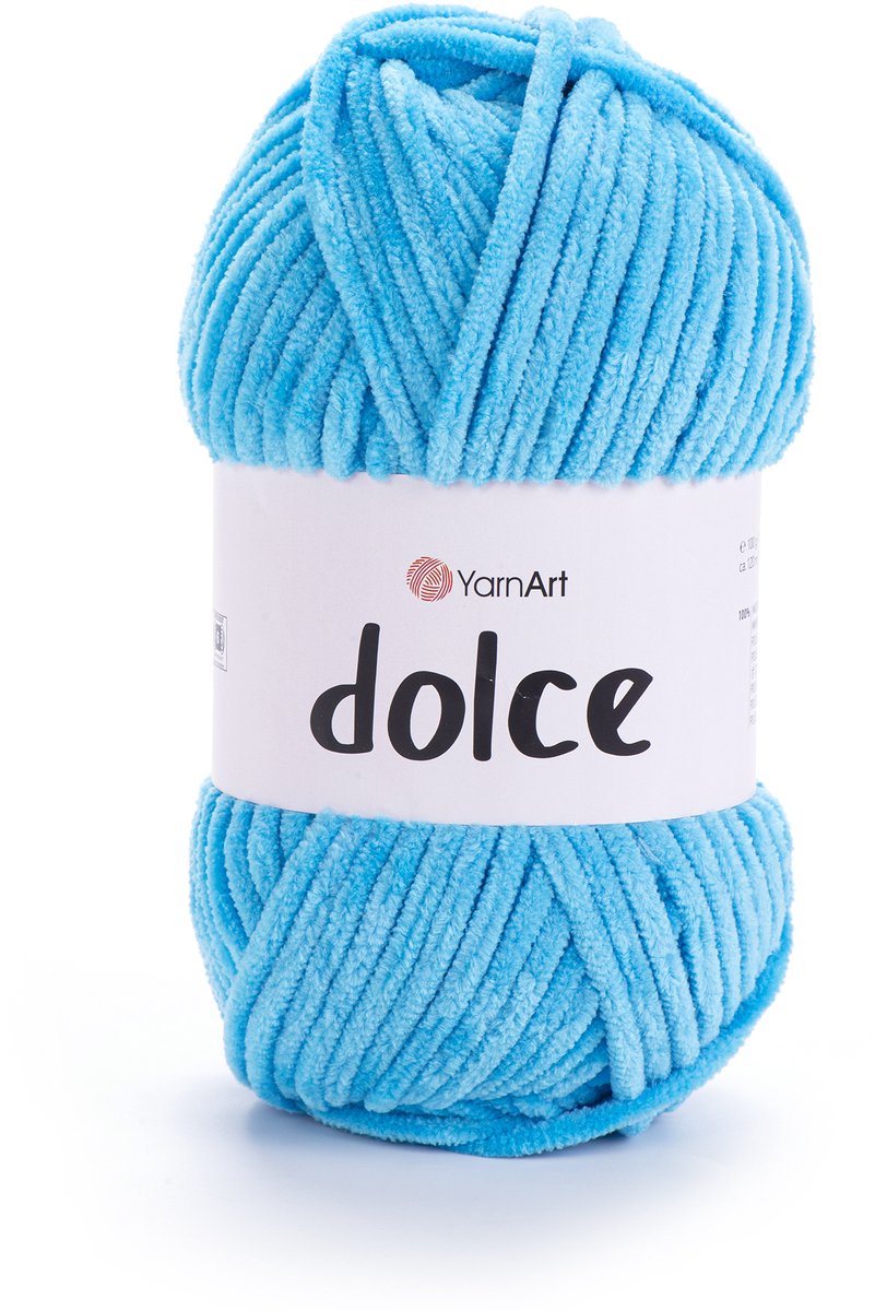 YarnArt Dolce Chenillegaren - 100% Micropolyester - voor Amigurumi Haken en Breien - 100g / 120m - Kleur 758