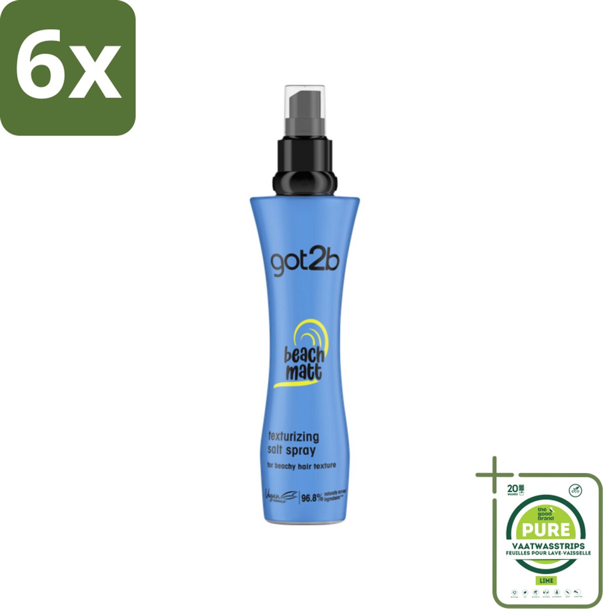 Got2B - Salt Spray - Beach Babe - 200 ml - Voordeelverpakking - 6 stuks - Strandlook - Zout spray