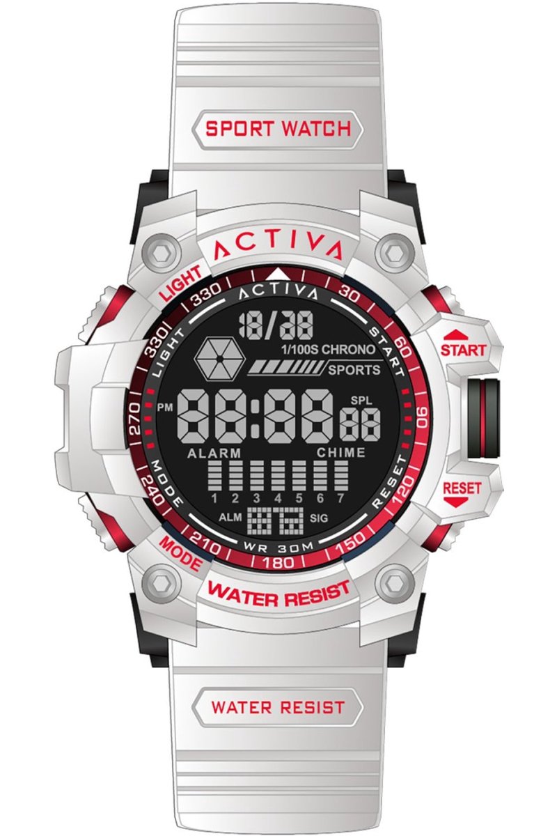 Activa Digital ACW8020-012 Heren digitale horloge - 56 mm