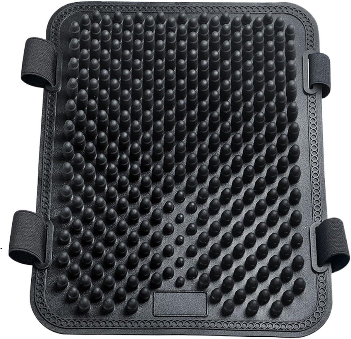 Motorfiets Zadelkussen - Motorzadelmat Ademend - Comfortabel Rijden - Schokabsorberend Siliconen - 22 x 28 cm - Zwart