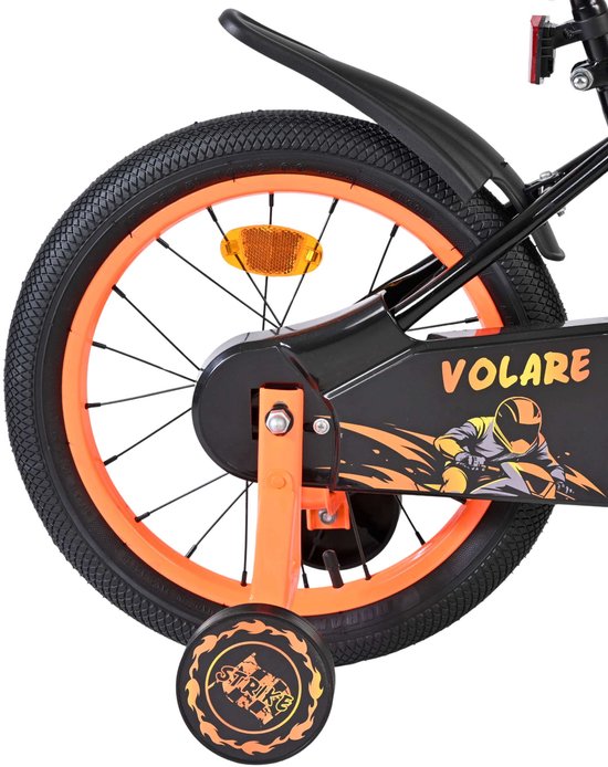 Volare Strike Kinderfiets - Jongens - 16 inch - Oranje - Twee Handremmen van Volare — afbeelding 2
