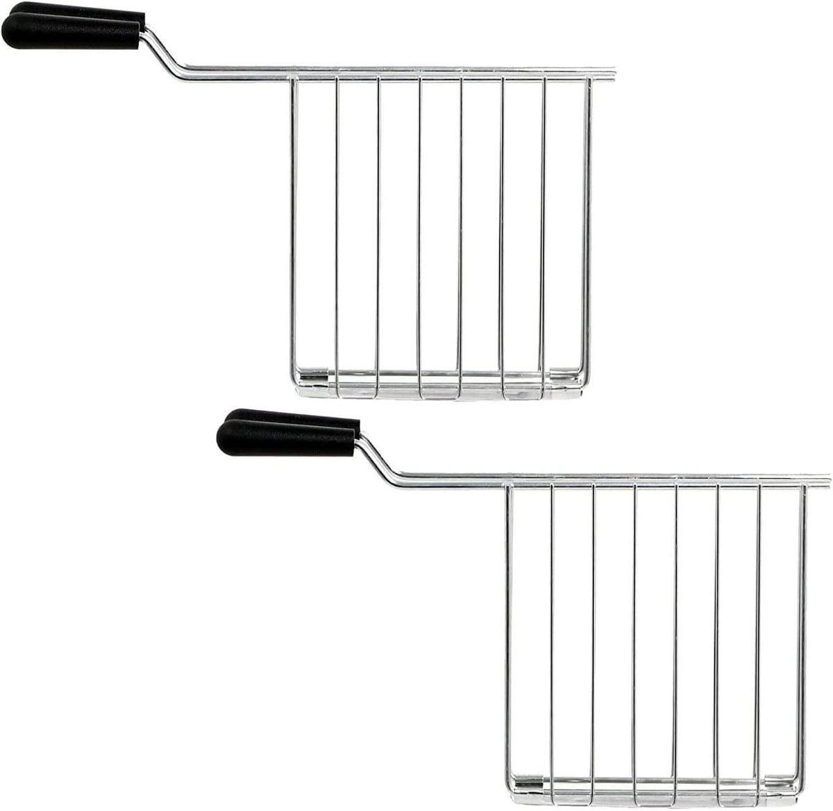 Sandwich Kooi Rack - Toastie Houder - Brood roosteren - Met Druppellade - 145 x 130 x 35 mm - Zilver
