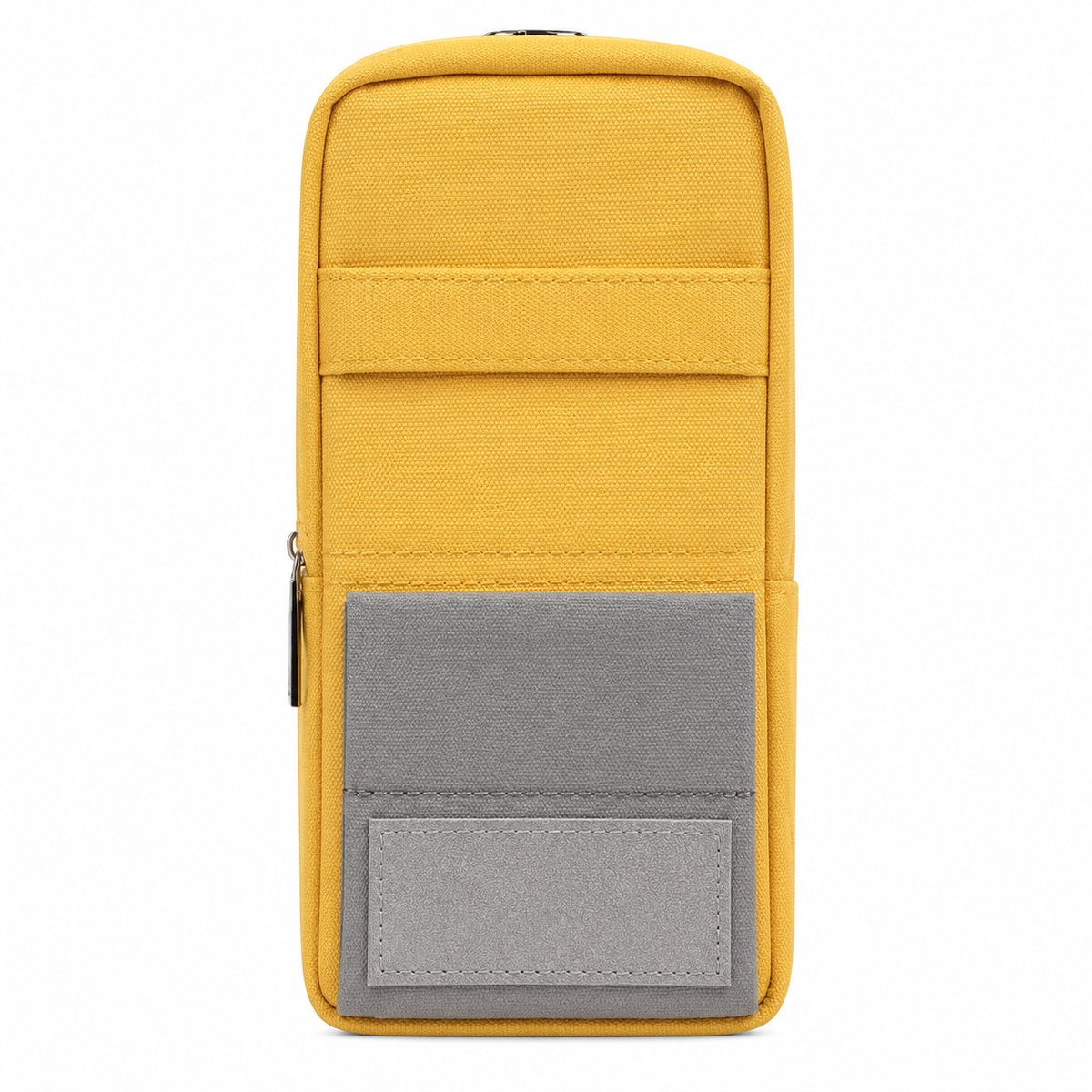 Bobypet - Staand Etui en Pennenzak - Telefoonhouder en Desk Organizer - Uitbreidbaar met Oplaadpoort - Voor School en Kantoor - Geel